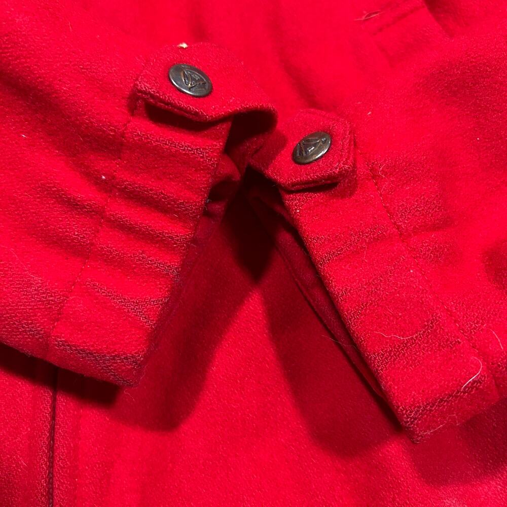 Vintage Nordstrom Harrington Jacket Red Wool Bomber Zip USA Mens Small - Picture 8 of 8